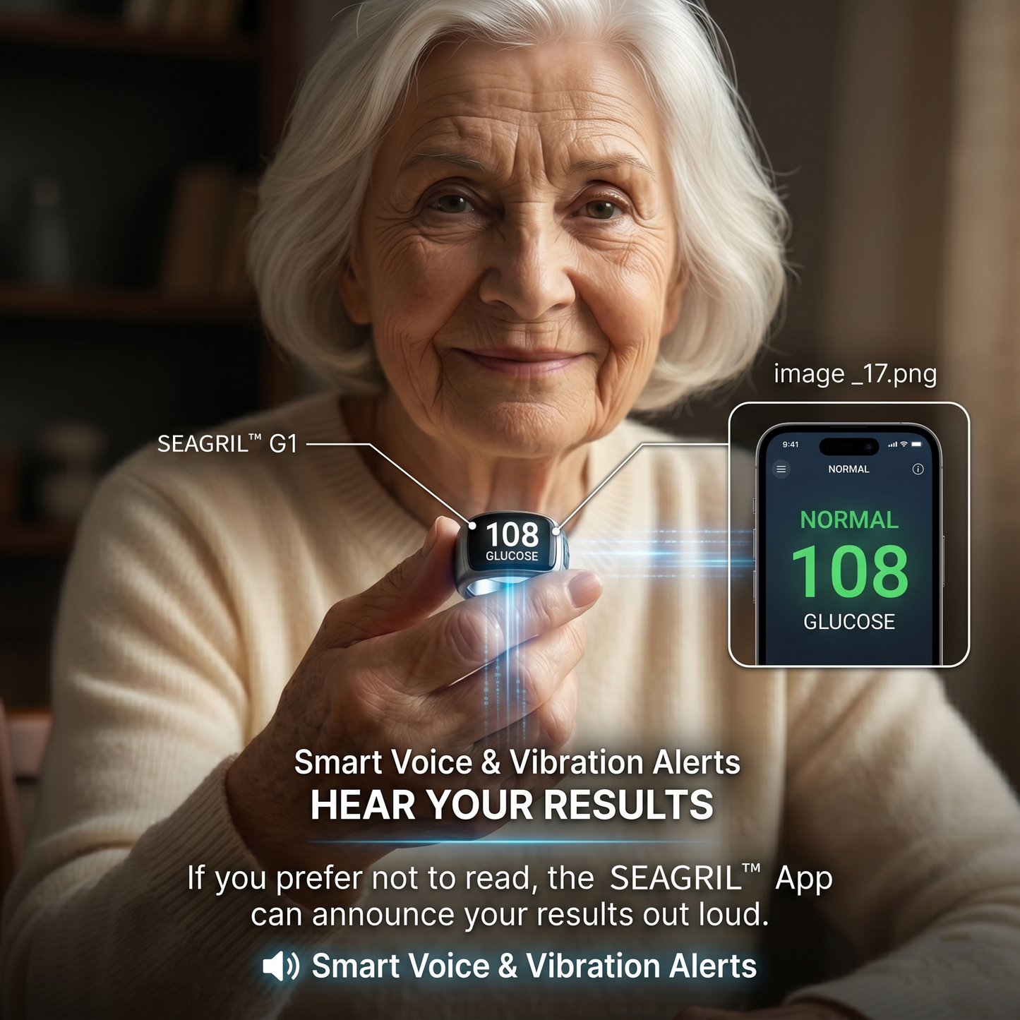 🎉 75% OFF Launch Offer🏆SEAGRILTM G1 Non-Invasive Smart Ring(Mayo Clinic Recommended)