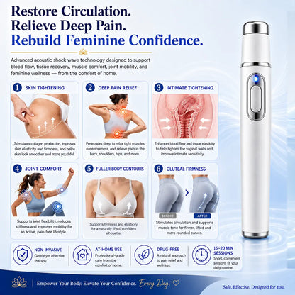 SEAGRILTM Advanced Acoustic Shockwave Therapy System✅Restores breast and gluteal firmness, revitalizes intimate tissue, and provides deep-target relief for muscle pain, joint stiffness, and tendon discomfort.