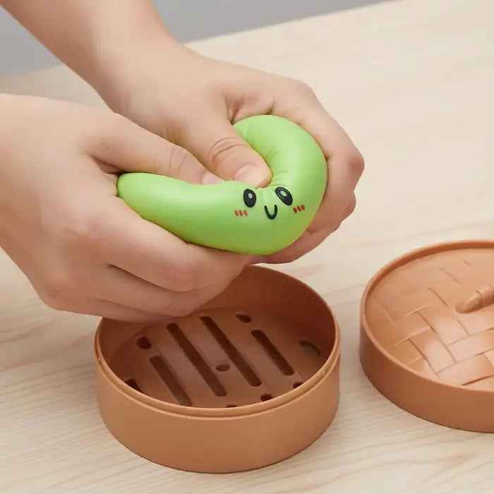 💥Limited Edition Glitter Dumpling Squishy – Ultra Satisfying Sensory Toy