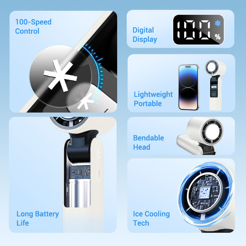 💨LAST DAY SPECIAL PRICE!!❄️CoolHill™ ProBreeze Portable Fan –💨High-Velocity, Foldable & Rechargeable 🌬️⚡ | Travel-Ready Cooling for UK Summers ☀️, Holidays ✈️ & Outdoor Adventures 🏕️