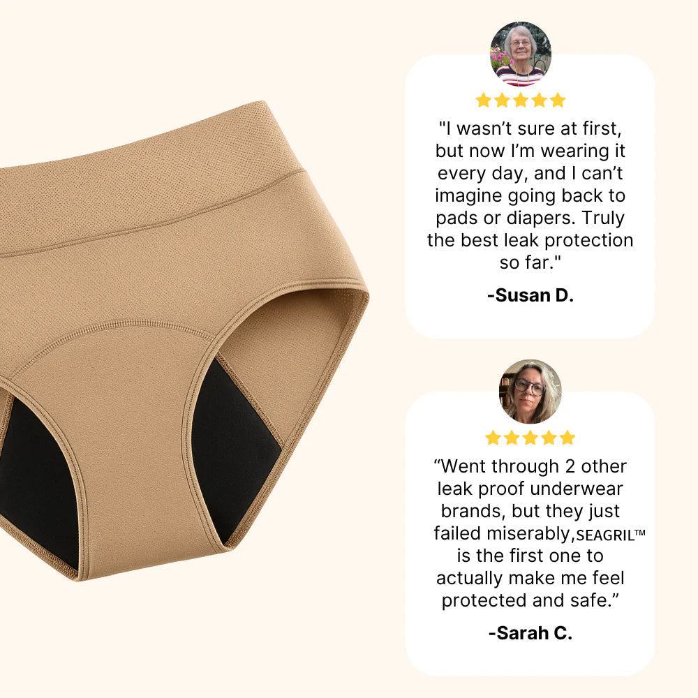 🌸💖Last Day 50% OFF|SEAGRIL™  100% Leak-Proof Underwear 4-pack