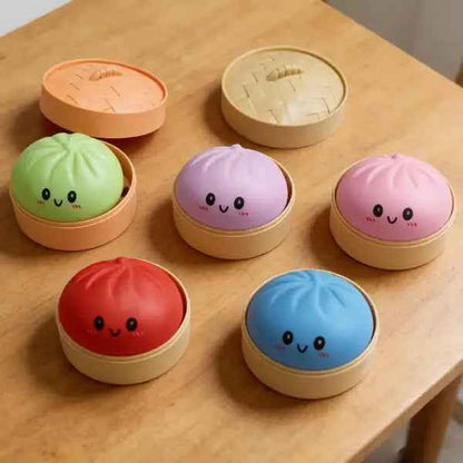 💥Limited Edition Glitter Dumpling Squishy – Ultra Satisfying Sensory Toy