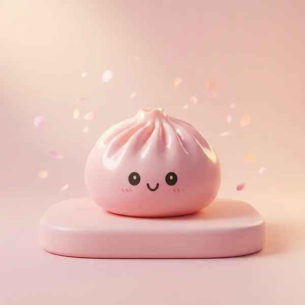💥Limited Edition Glitter Dumpling Squishy – Ultra Satisfying Sensory Toy