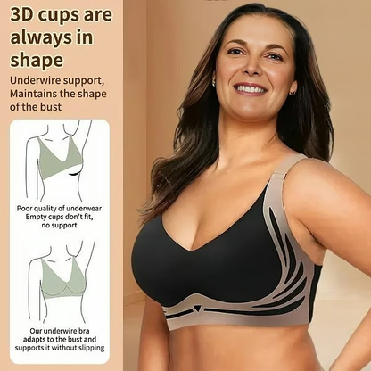 🔥 LAST DAY 50% OFF! 3-Pack Seamless Push-Up Bras – No Lines, Lift & All-Day Comfort