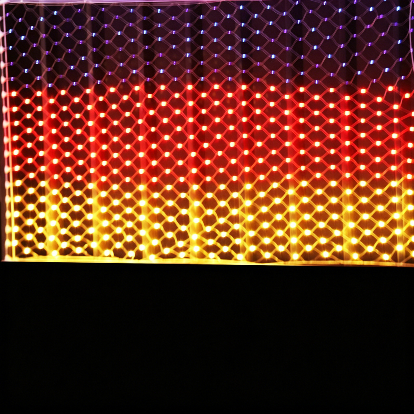Custom Solar-Powered National Flag Net Lights - Commemorative and Fun Outdoor Decorations