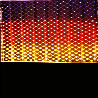 Custom Solar-Powered National Flag Net Lights - Commemorative and Fun Outdoor Decorations