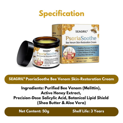 SEAGRIL® PsoriaSoothe Bee Venom Skin-Restoration Cream