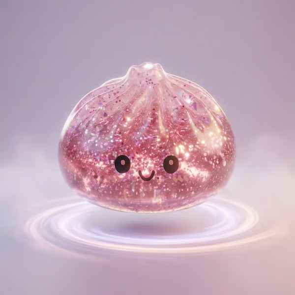 💥Limited Edition Glitter Dumpling Squishy – Ultra Satisfying Sensory Toy