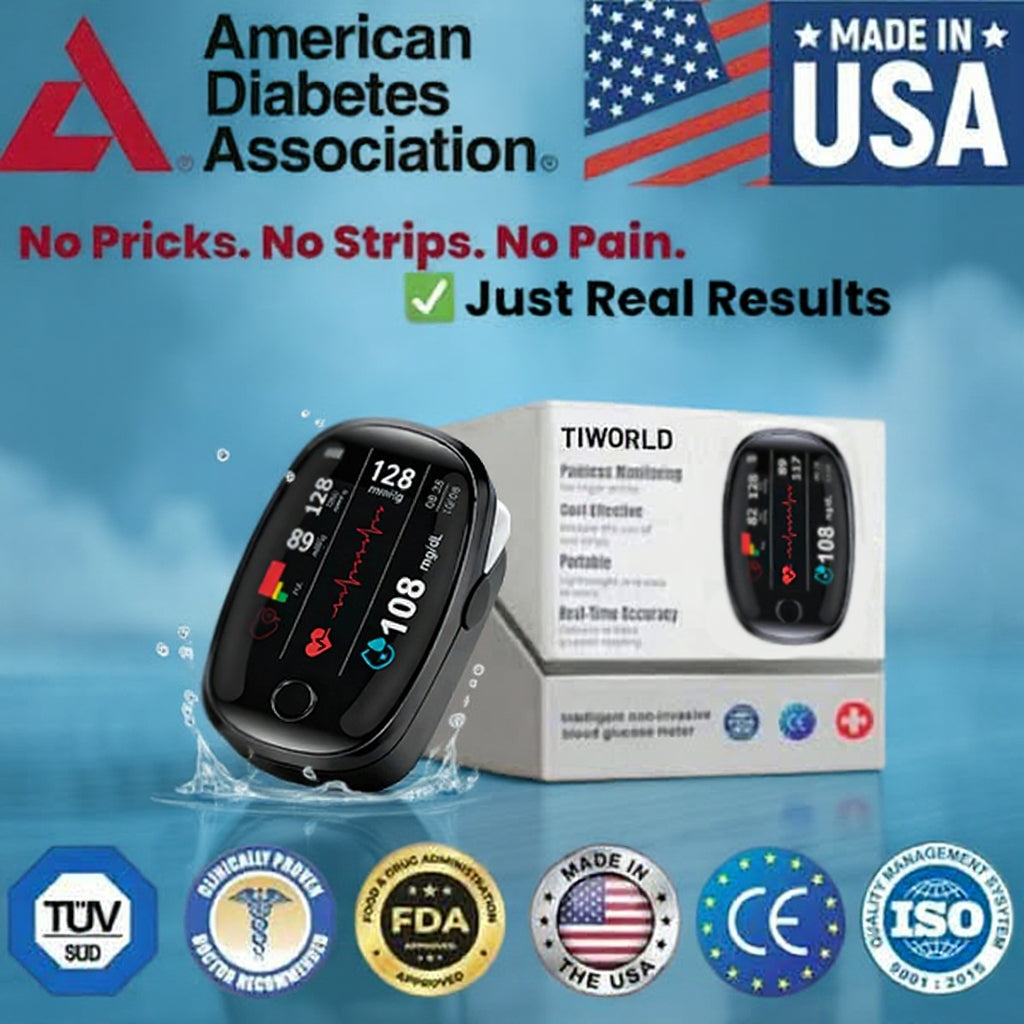 🔥🔥Final 3 Hours: 70% OFF🏆Non-Invasive Blood Glucose Meter[99.9% Accuracy]✅TGA Approved