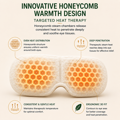 🔥LAST DAY 49% OFF🥇SEAGRIL® Herbal Miracle Steam Eye Mask.Treatment of eye diseases, sleep disorders, headache relief, and periocular care.