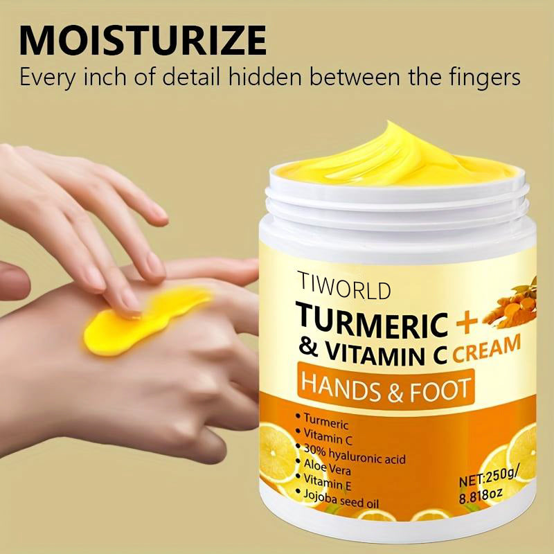 Turmeric + Vitamin C Hand & Foot Cream — 250g Large Jar