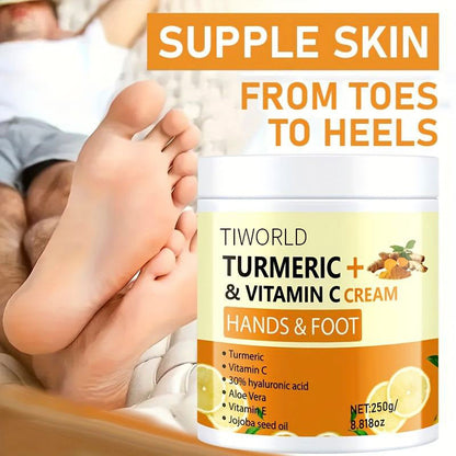 Turmeric + Vitamin C Hand & Foot Cream — 250g Large Jar