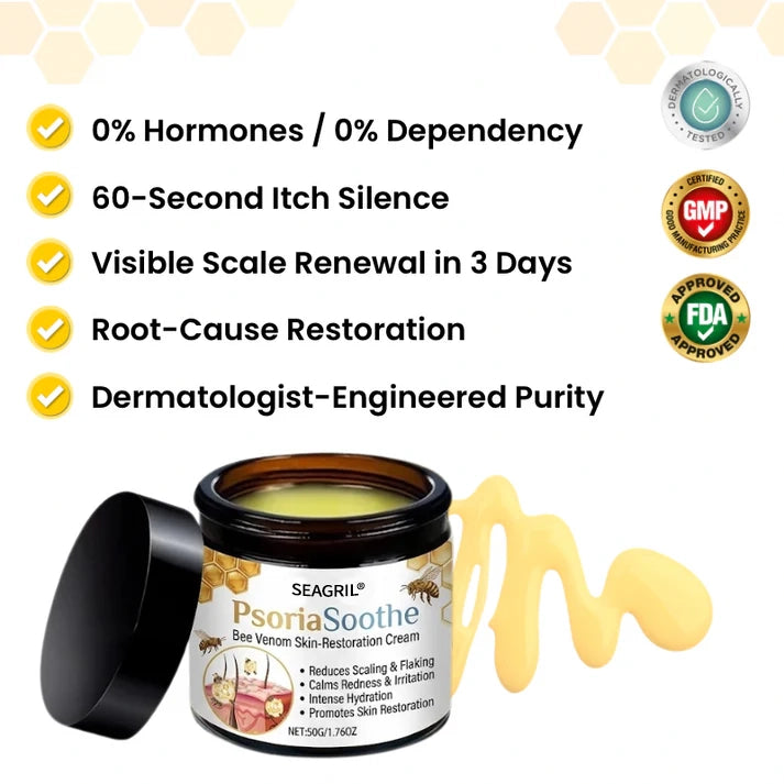 SEAGRIL® PsoriaSoothe Bee Venom Skin-Restoration Cream