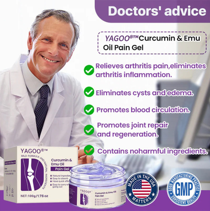 Yagoo® Curcumin & Emu Oil Pain Gel – 🏥Inspired by US Osteopathic Practices