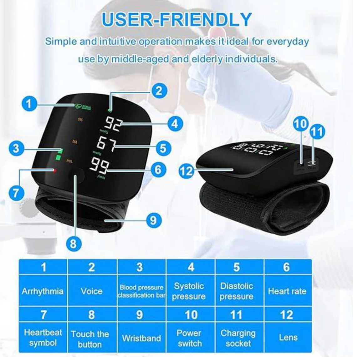 Ends Today: 70% OFF! ⏰ 💓 Check Your Blood Pressure Anytime, Anywhere 💖 💥 LIMITED TIME OFFER! 🔥 Smart Wrist Blood Pressure Monitor for Easy Home Tracking