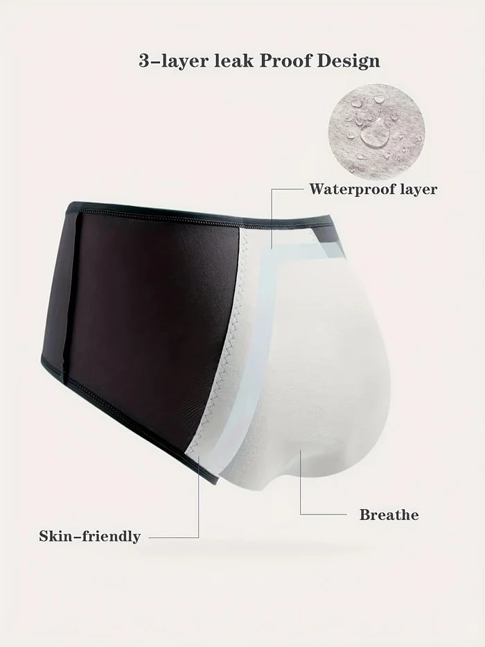 High-waisted hygroscopic Protective Panties