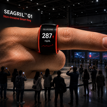 🎉 75% OFF Launch Offer🏆SEAGRILTM G1 Non-Invasive Smart Ring(Mayo Clinic Recommended)