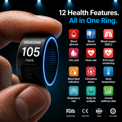 🎉 75% OFF Launch Offer🏆SEAGRILTM G1 Non-Invasive Smart Ring(Mayo Clinic Recommended)