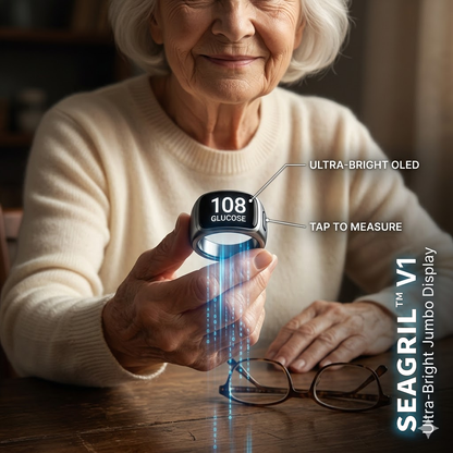 🎉 75% OFF Launch Offer🏆SEAGRILTM G1 Non-Invasive Smart Ring(Mayo Clinic Recommended)