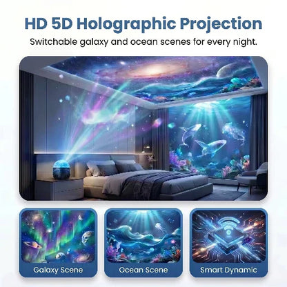 Official Store | 💕🎁SCNDR® 360° Smart Holographic Starry Sky Projector (HD Smart Dynamic 5D)