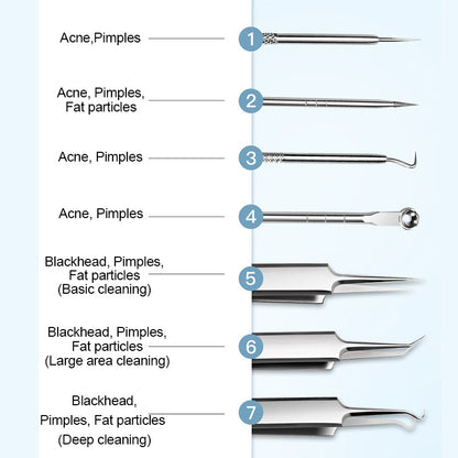 Medical grade blackhead cell clip tool set - Sale 50% Off