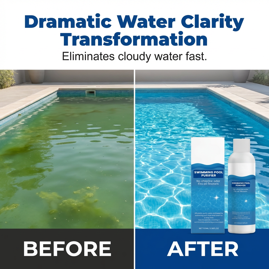 👉 All-in-One Pool Shock, Clarifier & Algae Control Liquid