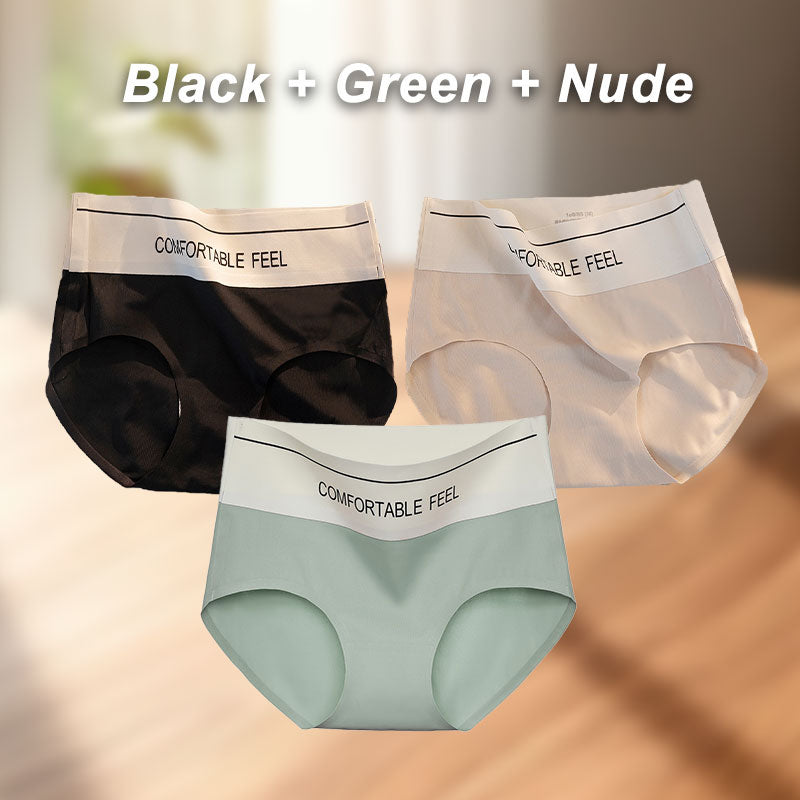 3pcs High Waisted Stretchy Breathable Seamless Panties