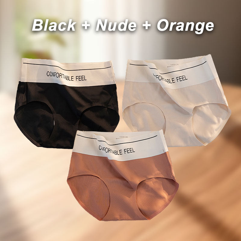 3pcs High Waisted Stretchy Breathable Seamless Panties